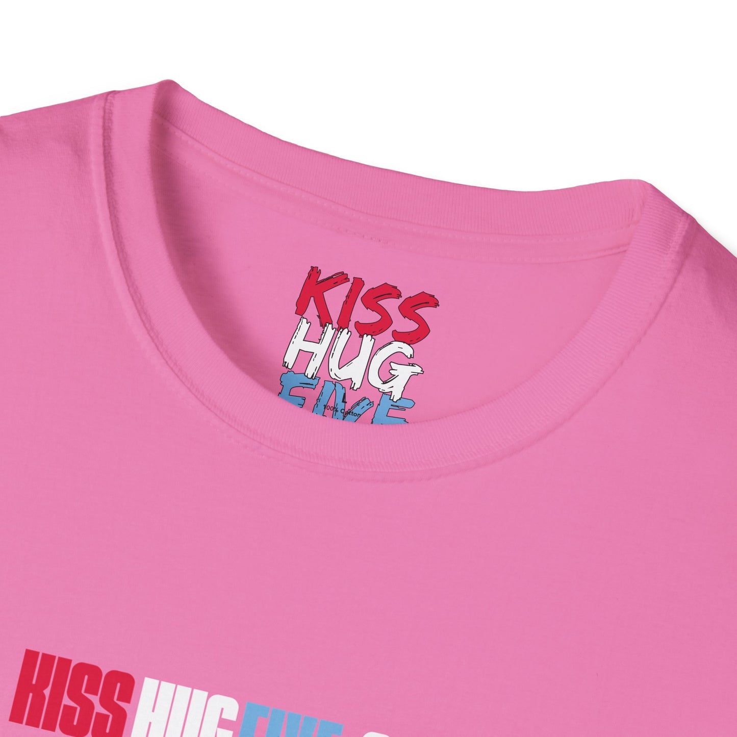 Kiss Hug Five Dot Store Signature Series Free Softstyle T-Shirt