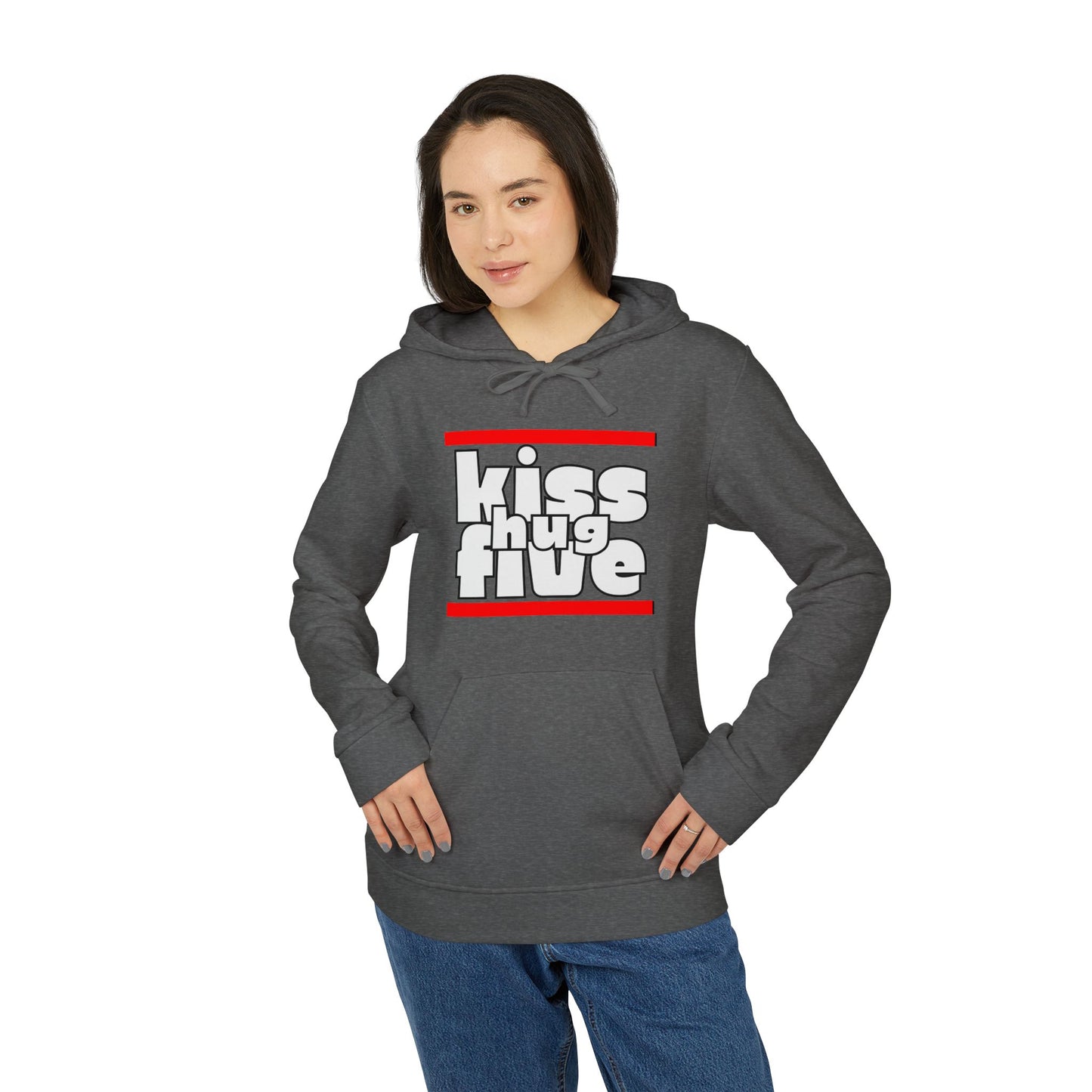 KissHugFive Adidas Unisex Fleece Hoodie