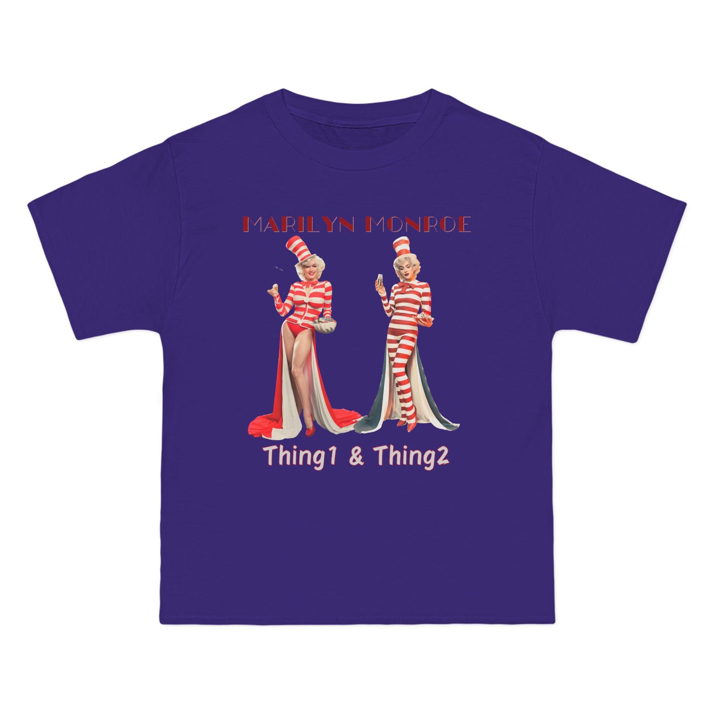 Marilyn Monroe Halloween T-shirt Costume as Thing-1 and Thing-2