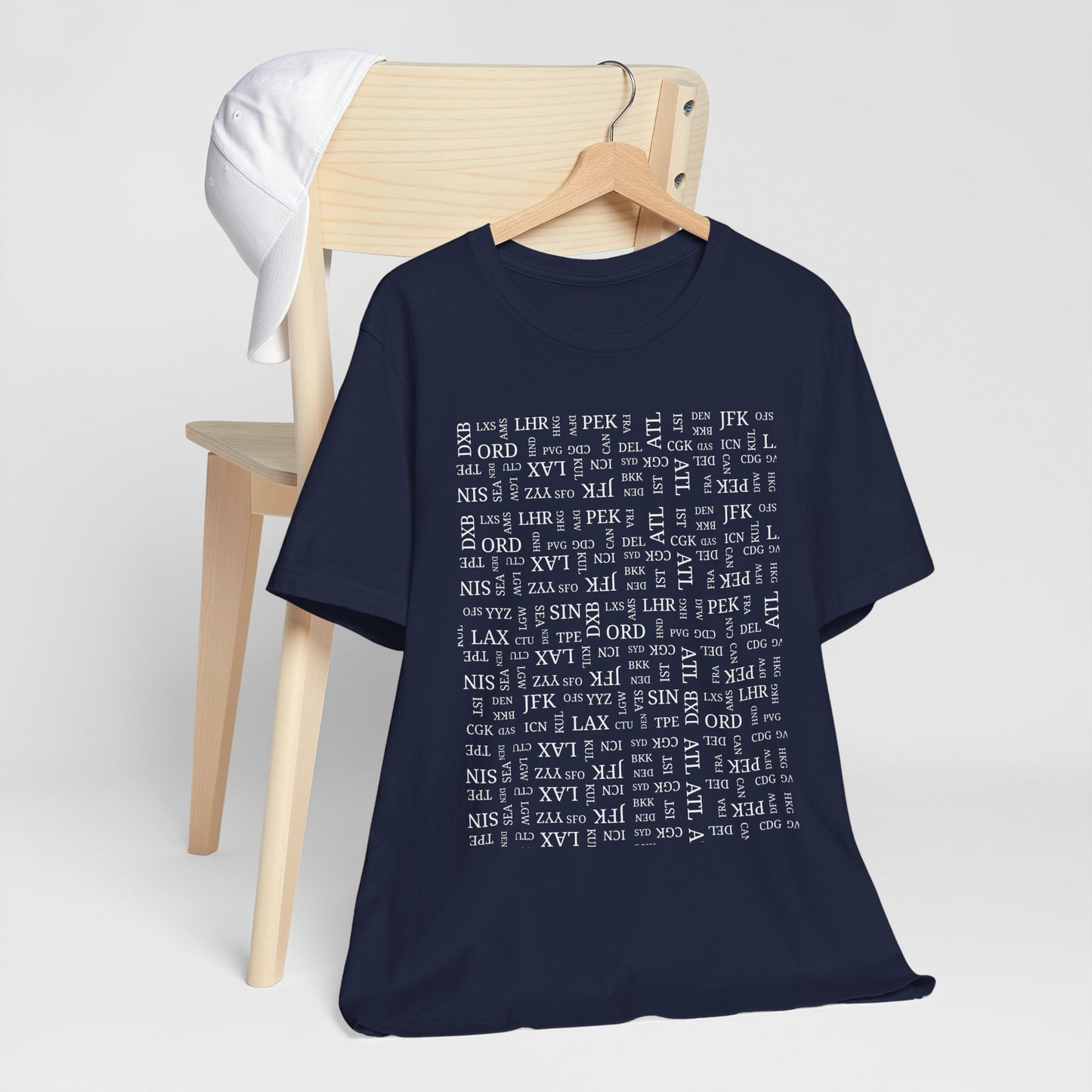 Airport Code Travel Tee for Travel Lovers and AV Geeks