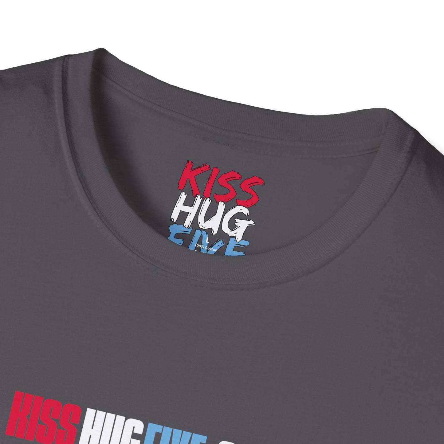 Kiss Hug Five Dot Store Signature Series Free Softstyle T-Shirt