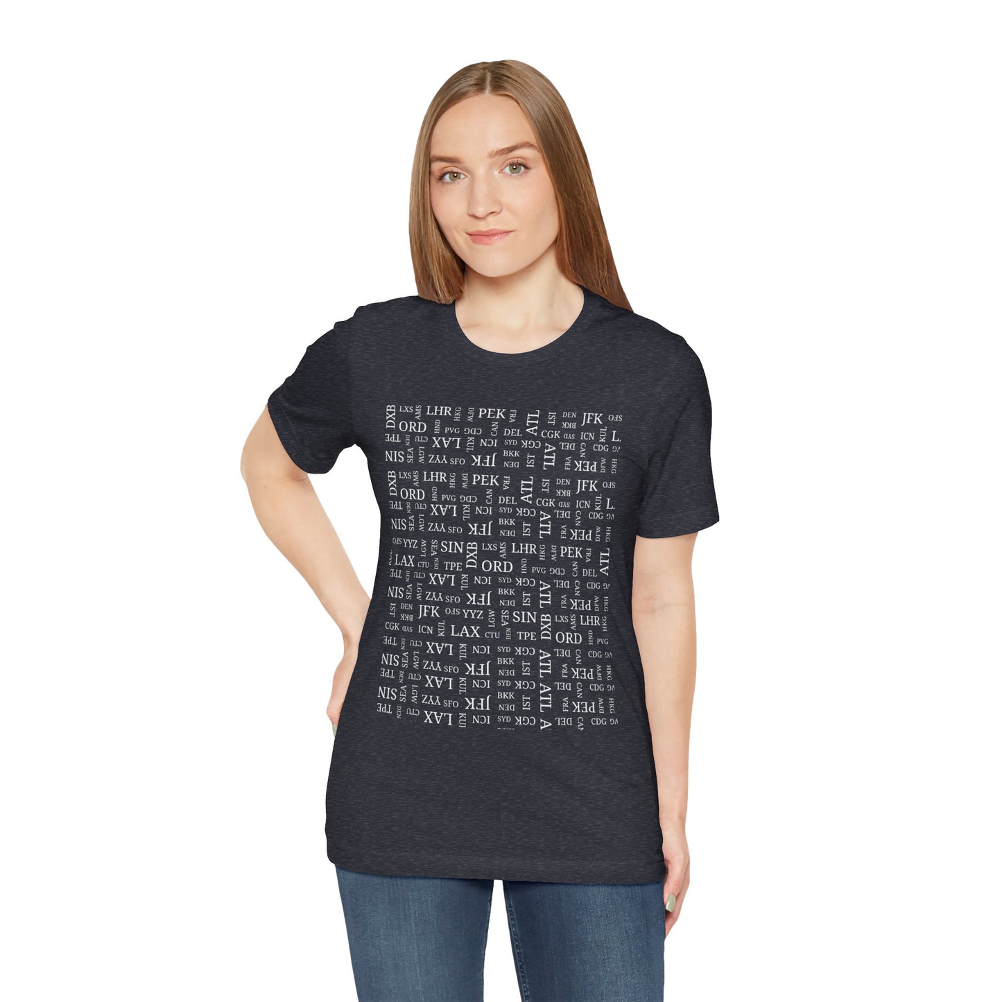 Airport Code Travel Tee for Travel Lovers and AV Geeks