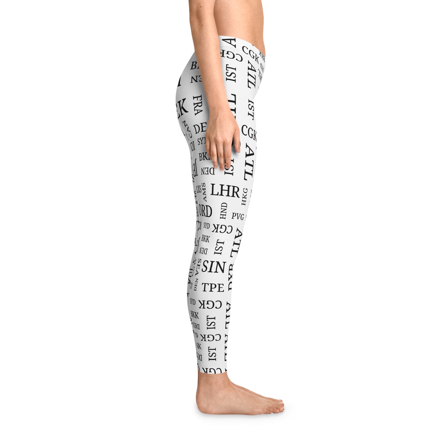 Airport Code Leggings for Travel Lovers