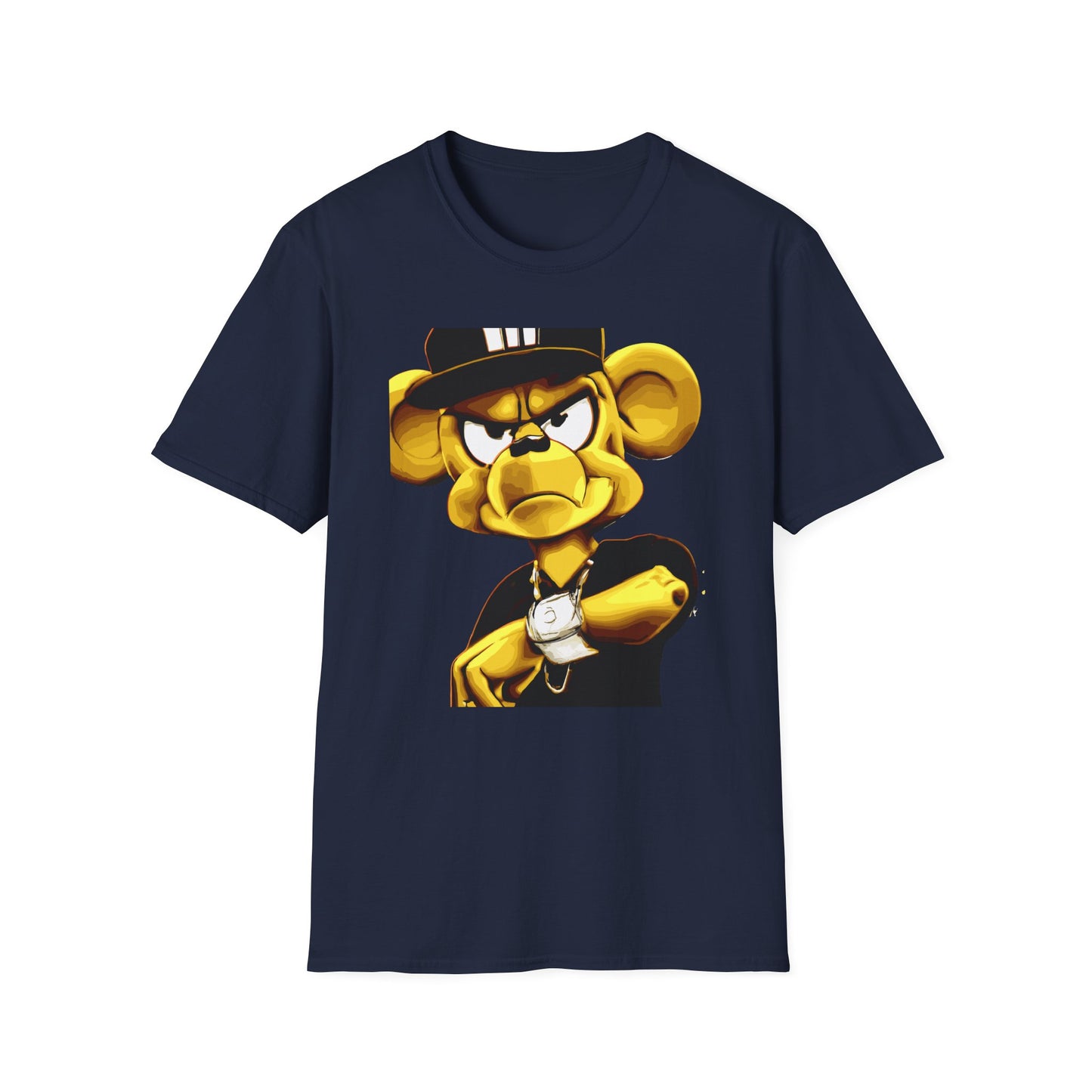 Money Mau5 Characters Travel Day Urban Graffiti Style Men's Leisure T-Shirt for Generation X Travel Lovers