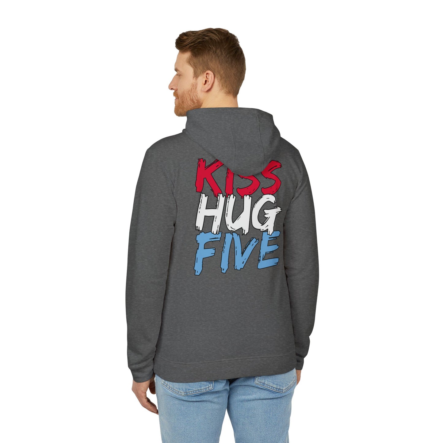 KissHugFive Adidas Unisex Fleece Hoodie