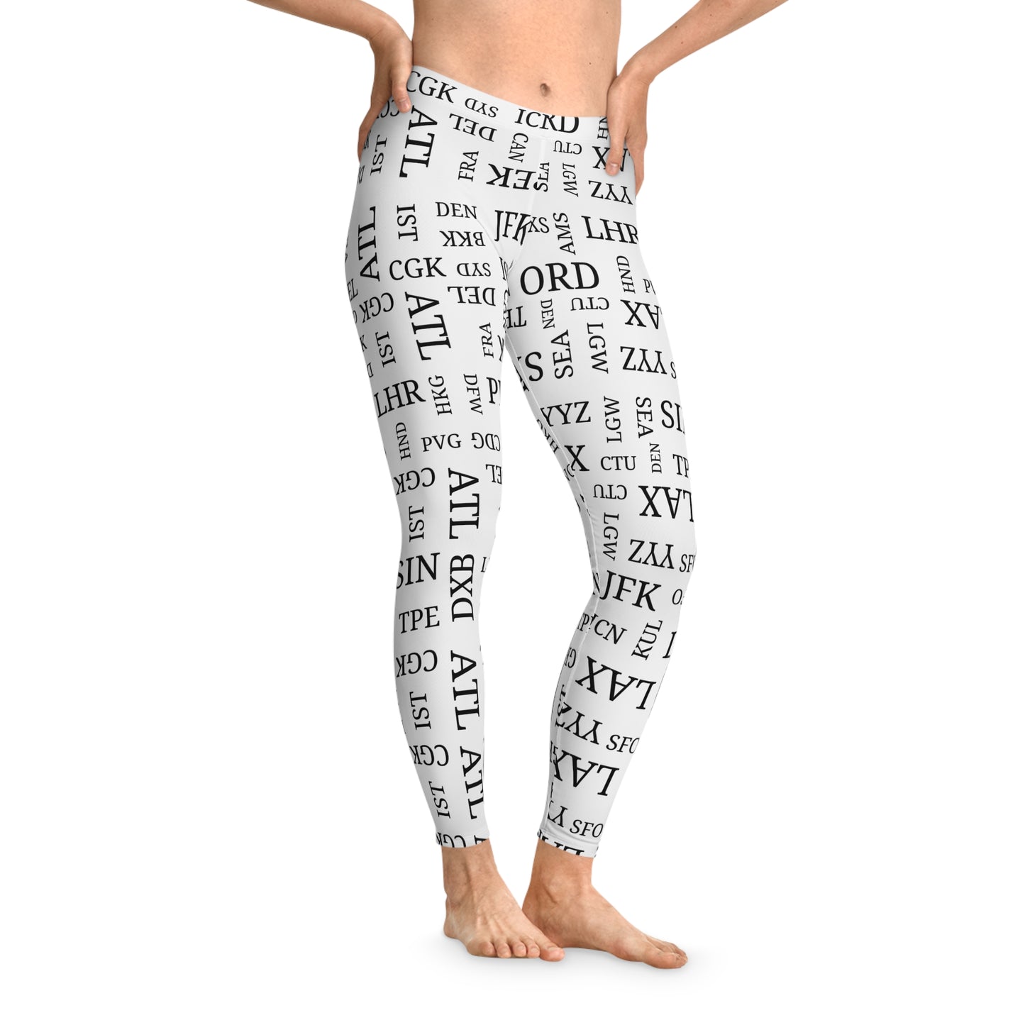 Airport Code Leggings for Travel Lovers