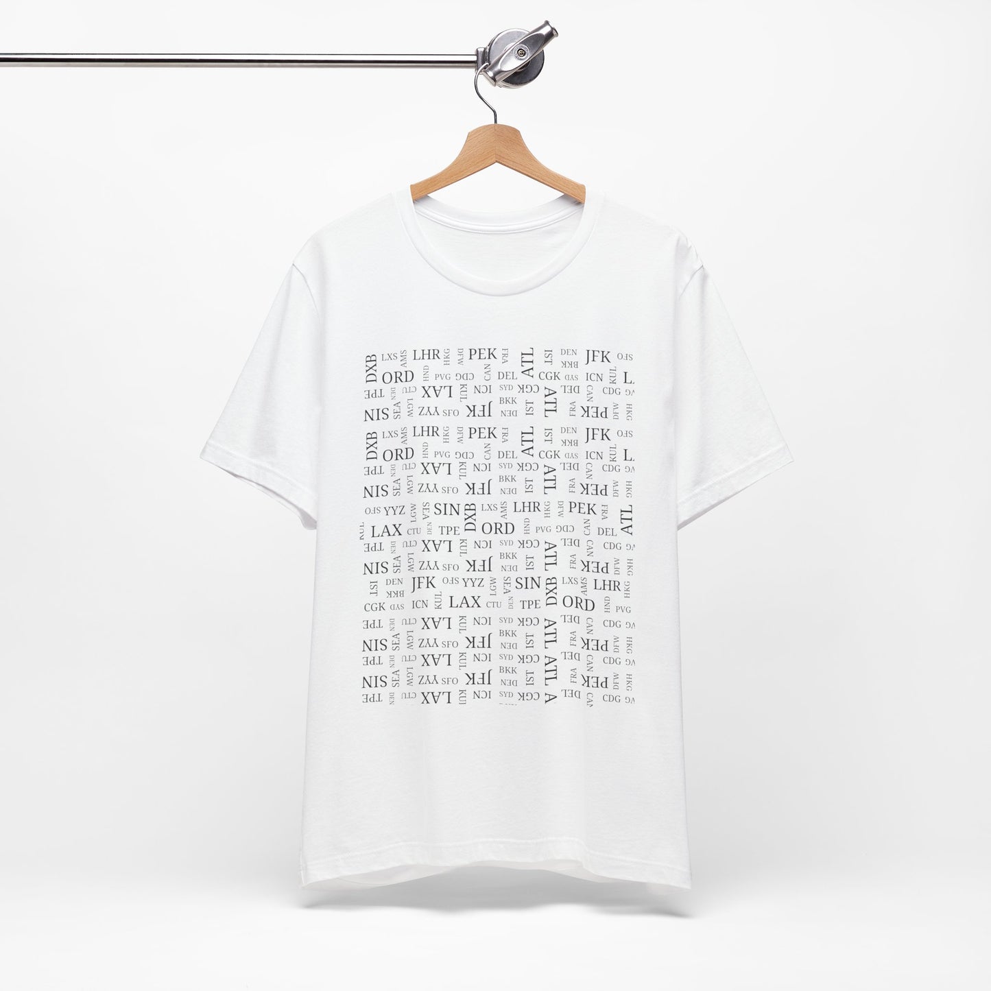 Airport Code Travel Tee for Travel Lovers and AV Geeks