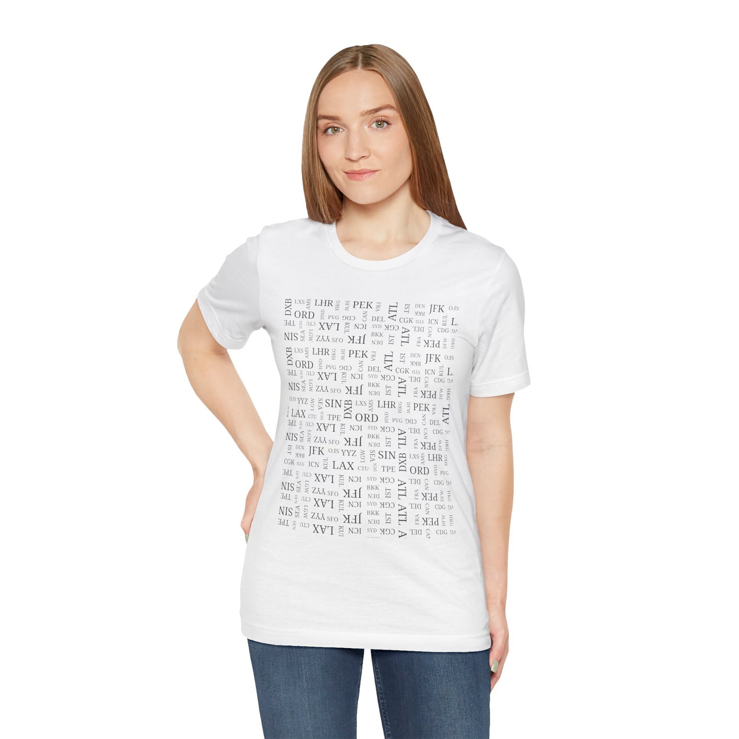 Airport Code Travel Tee for Travel Lovers and AV Geeks