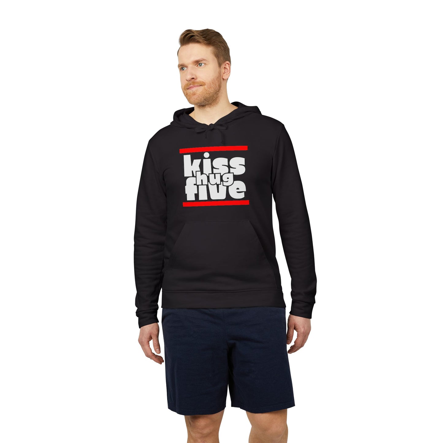 KissHugFive Adidas Unisex Fleece Hoodie