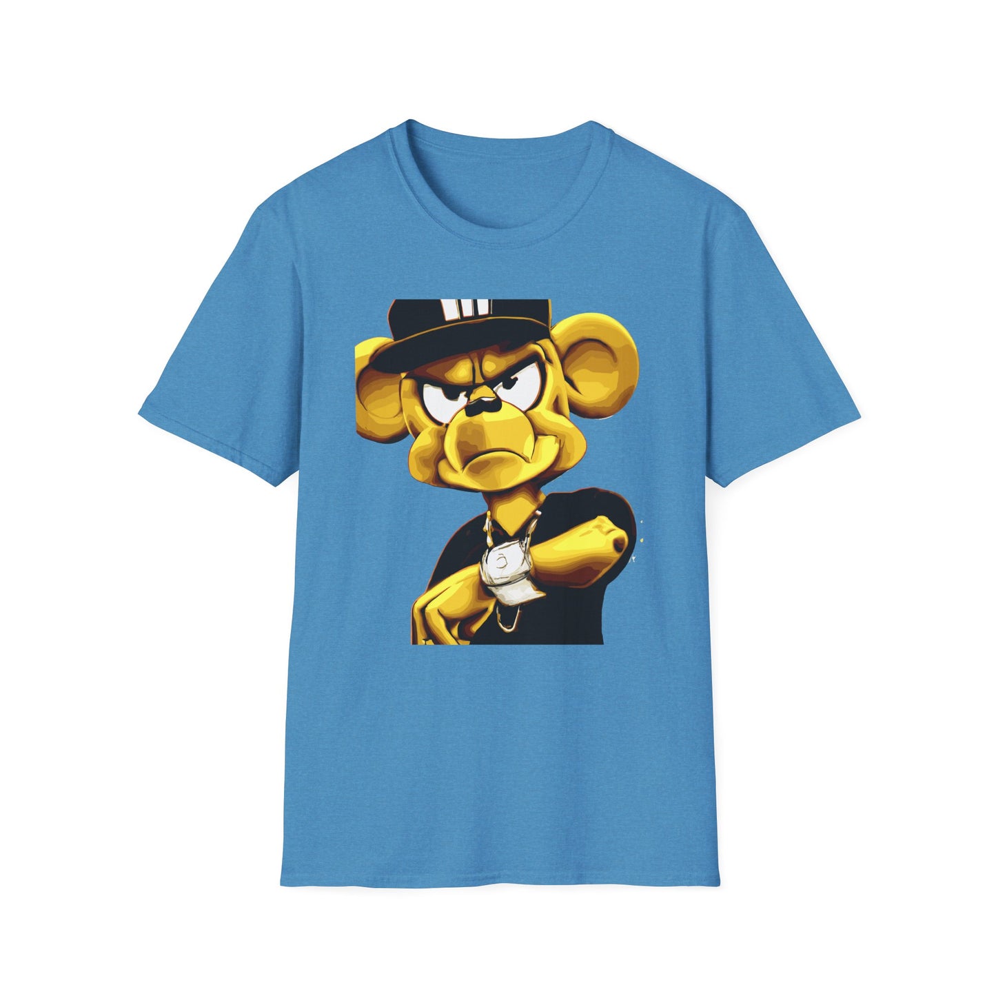 Money Mau5 Characters Travel Day Urban Graffiti Style Men's Leisure T-Shirt for Generation X Travel Lovers