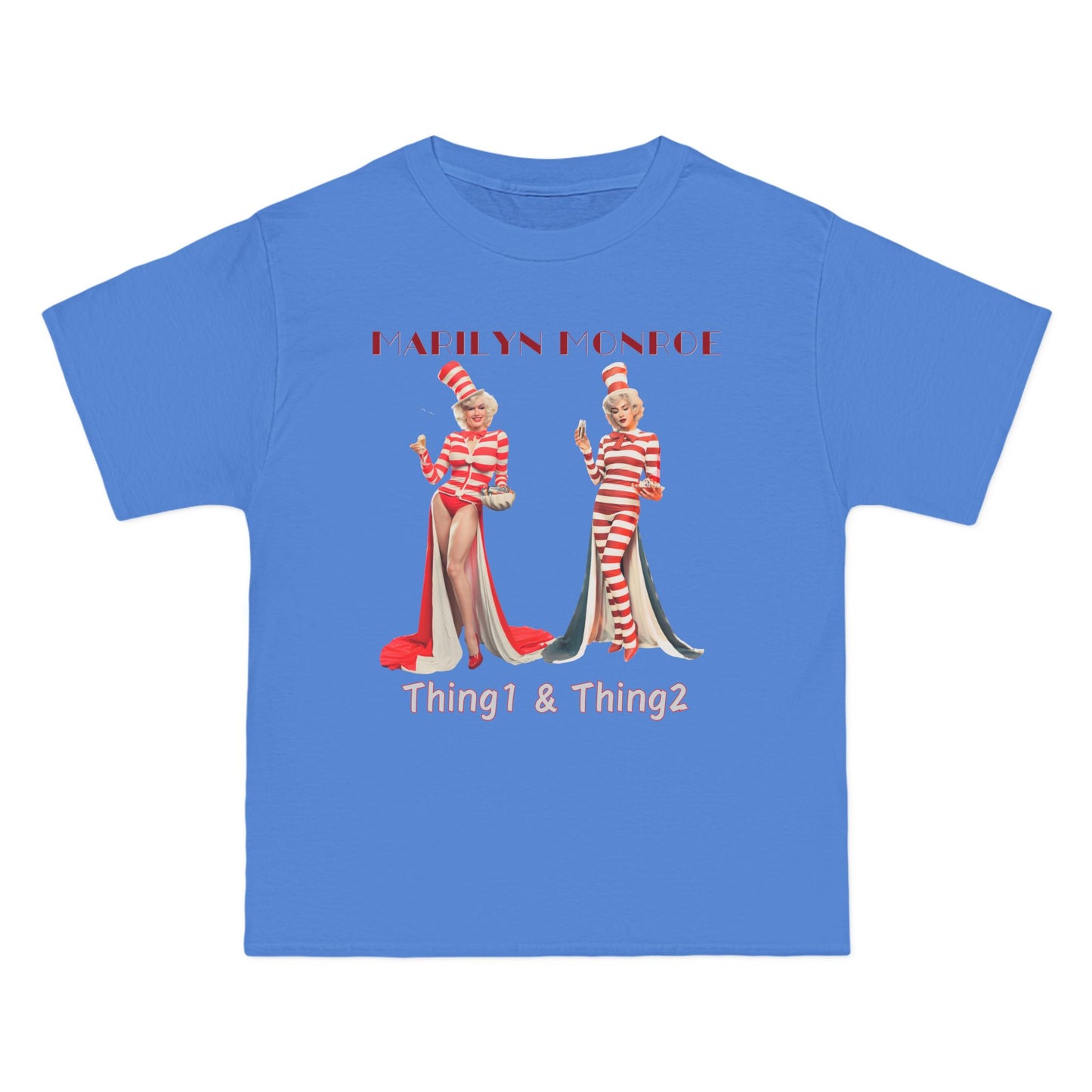 Marilyn Monroe Halloween T-shirt Costume as Thing-1 and Thing-2