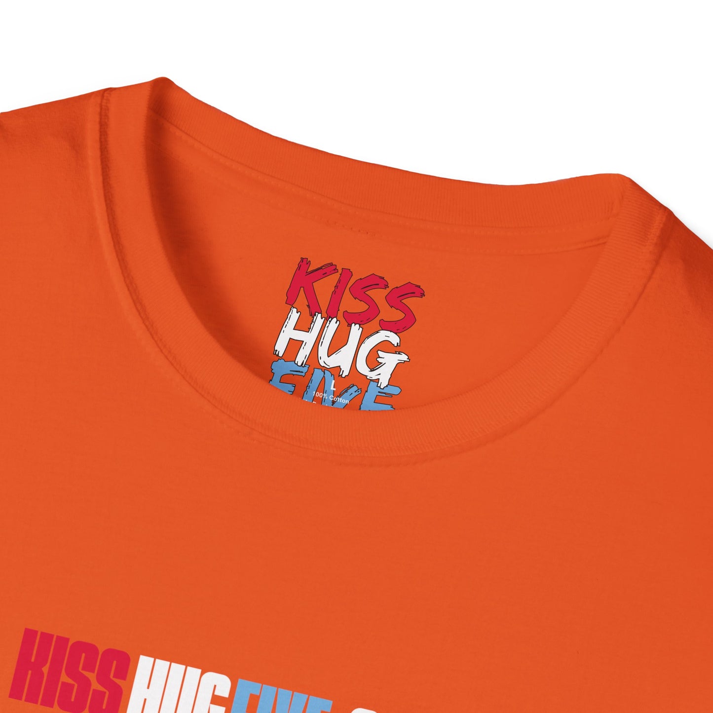 Kiss Hug Five Dot Store Signature Series Free Softstyle T-Shirt