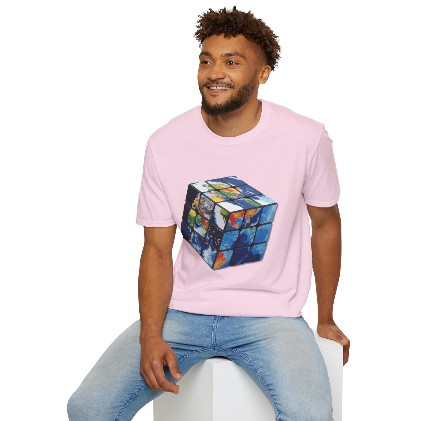 Rubik's Cube World Map Mashup Travel Wear Tee