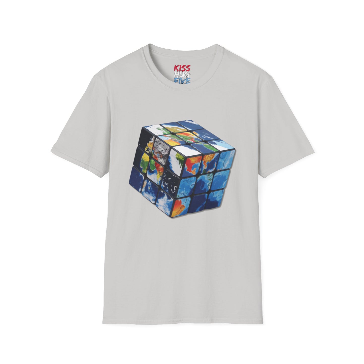 Rubik's Cube World Map Mashup Travel Wear Tee