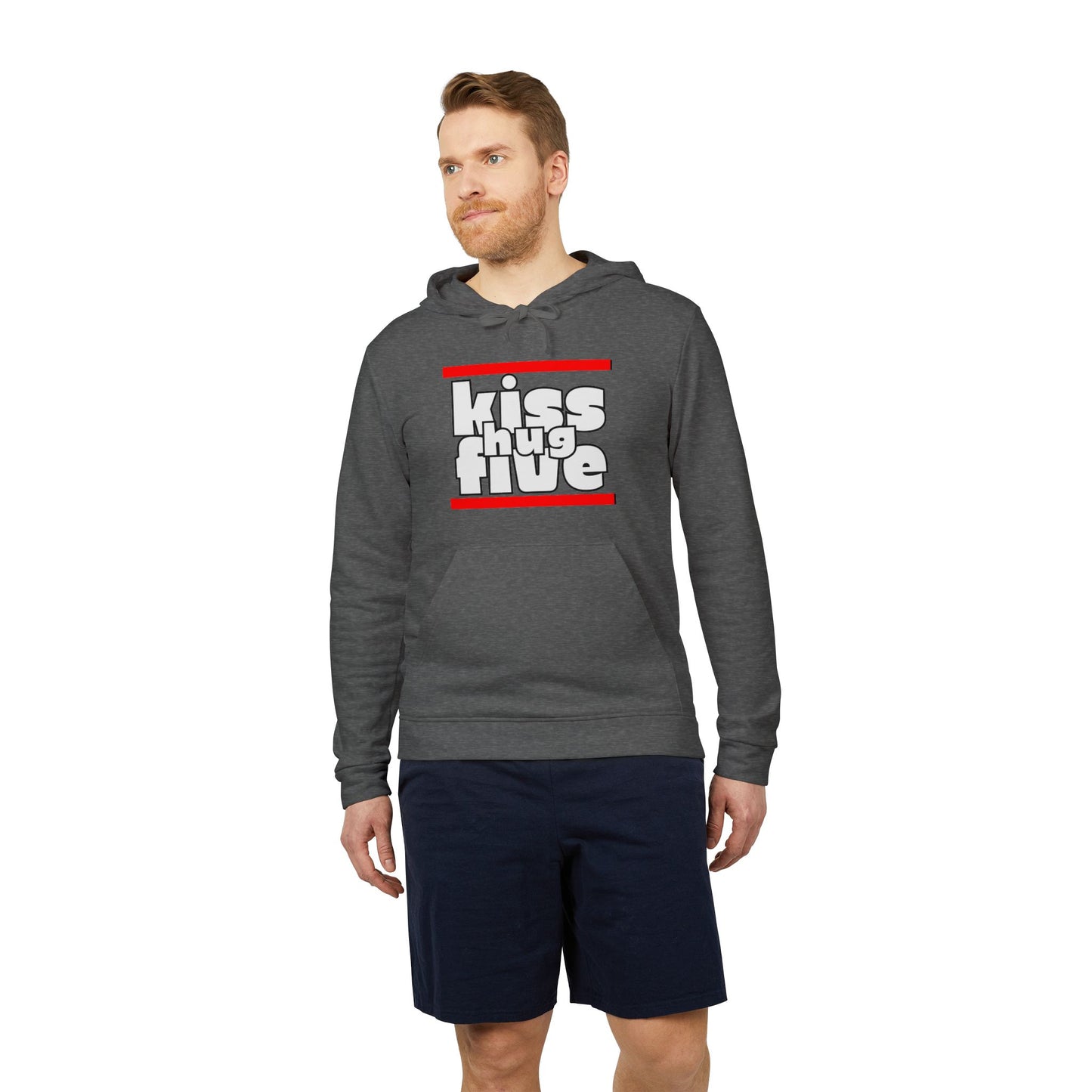 KissHugFive Adidas Unisex Fleece Hoodie