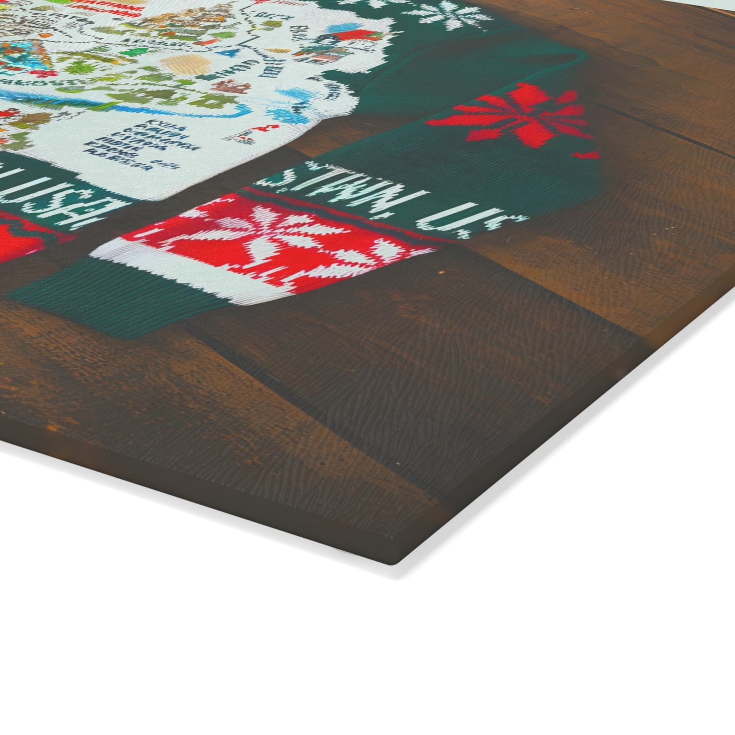 OMG! This Glass Cutting Board Looks like An Ugly Christmas Sweater