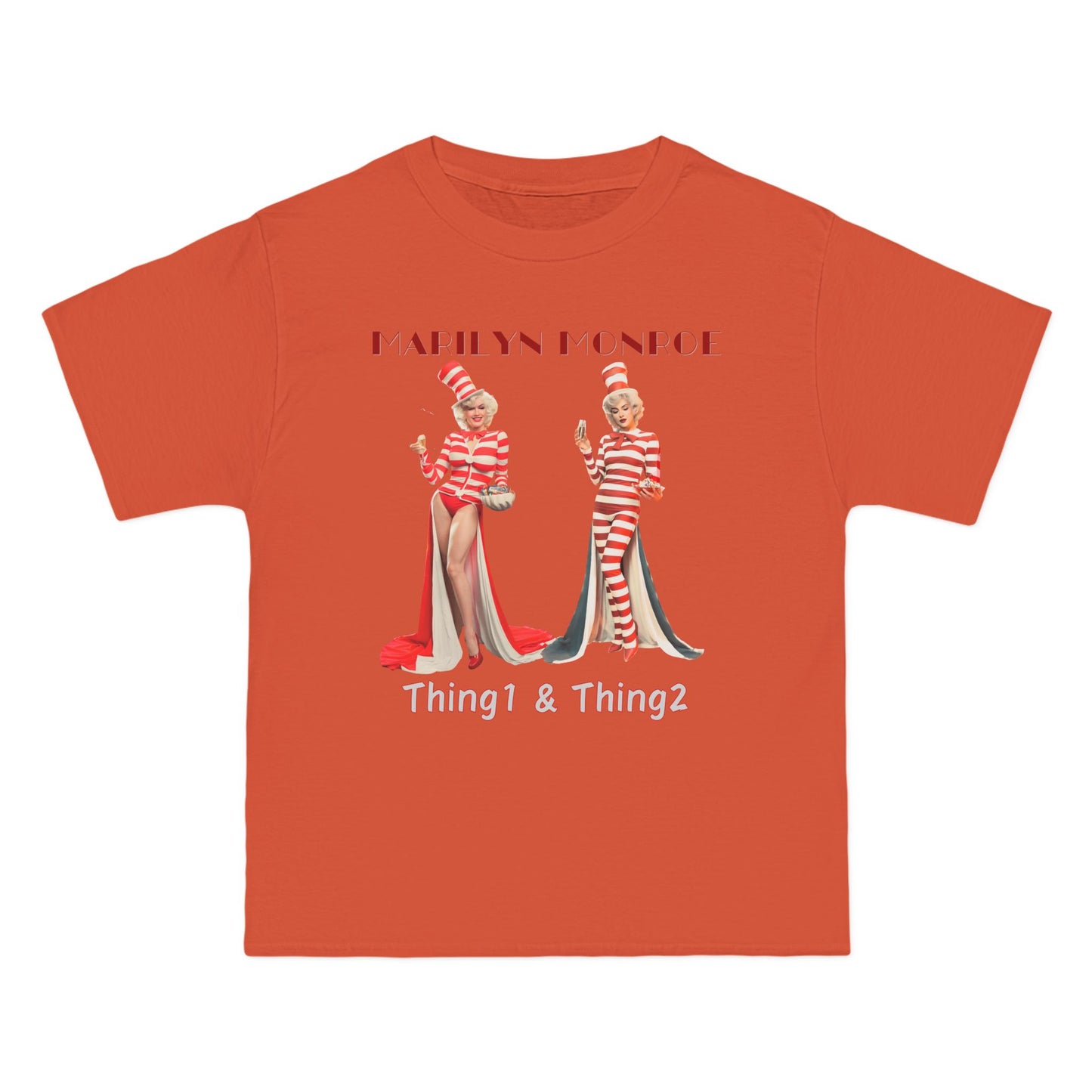 Marilyn Monroe Halloween T-shirt Costume as Thing-1 and Thing-2