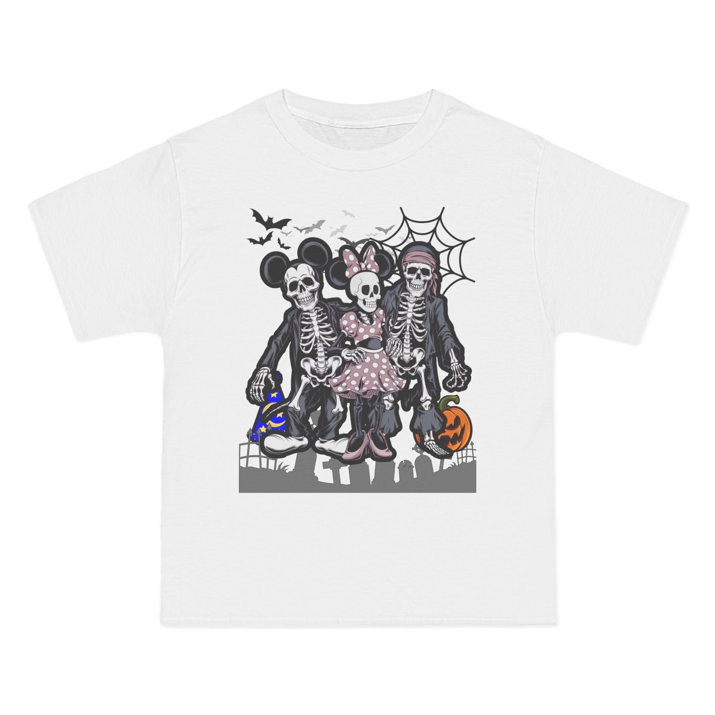 Minnie Mouse, Mickey Mouse, Jack Sparrow Halloween Skeleton Tshirt