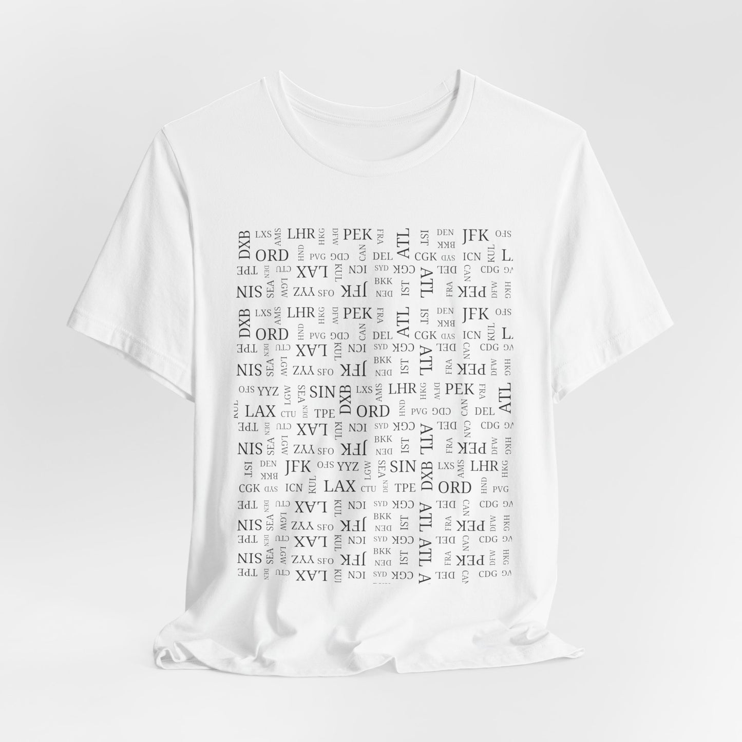 Airport Code Travel Tee for Travel Lovers and AV Geeks