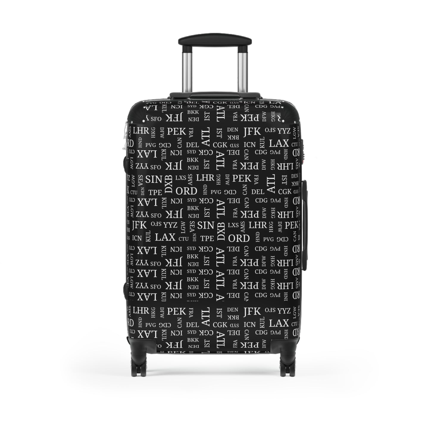 Travel Aficionado Airport Code Design Roller Suitcase