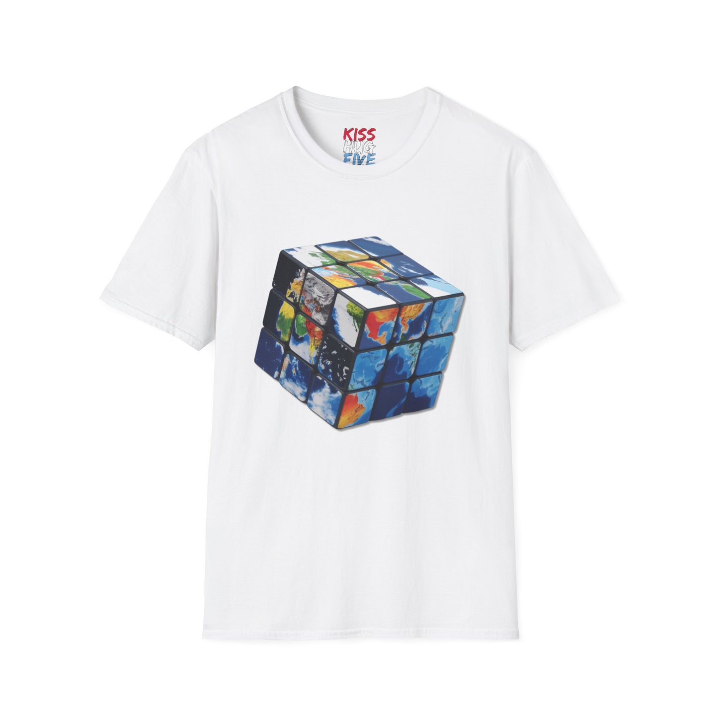 Rubik's Cube World Map Mashup Travel Wear Tee