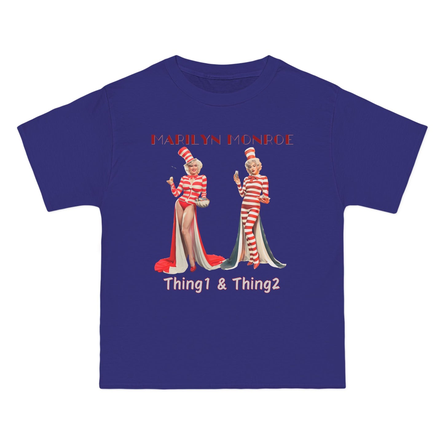 Marilyn Monroe Halloween T-shirt Costume as Thing-1 and Thing-2