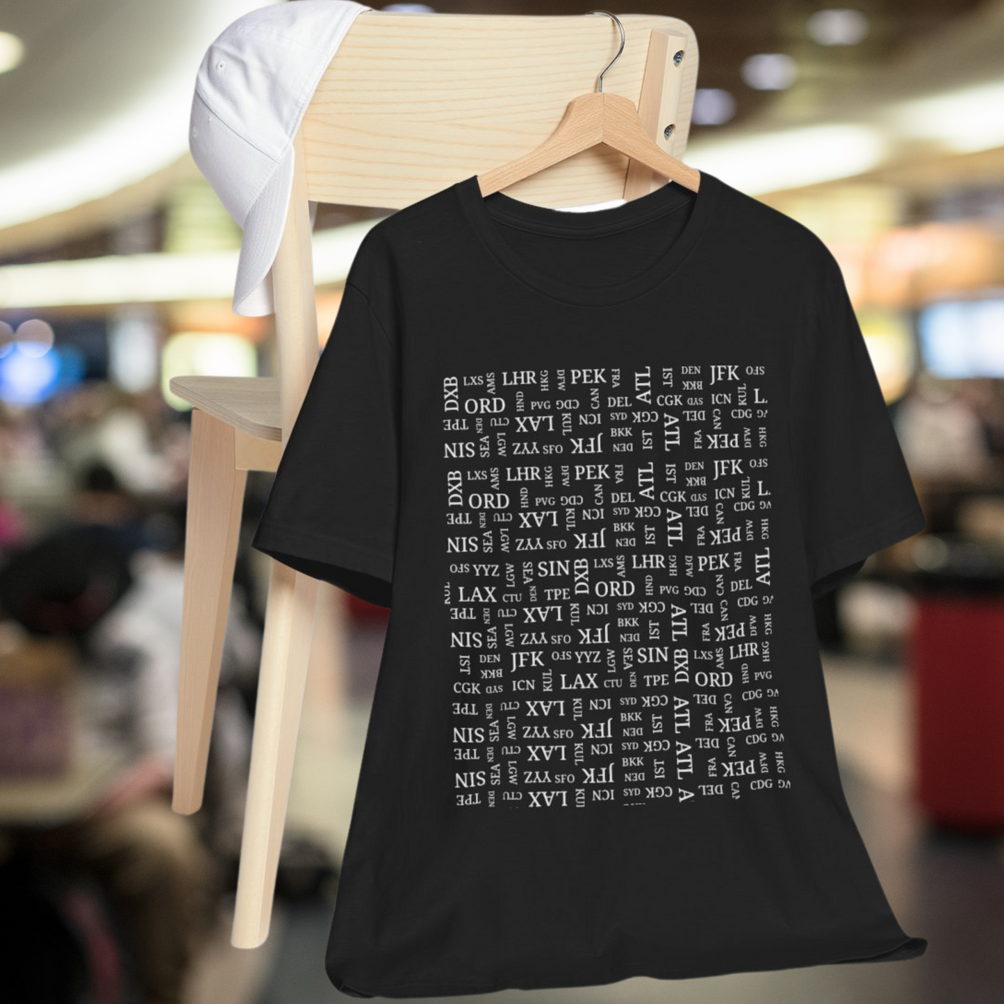 Airport Code Travel Tee for Travel Lovers and AV Geeks